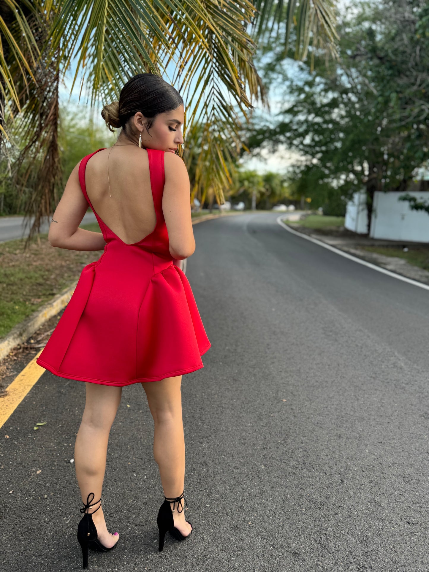Rosetta Dress Red