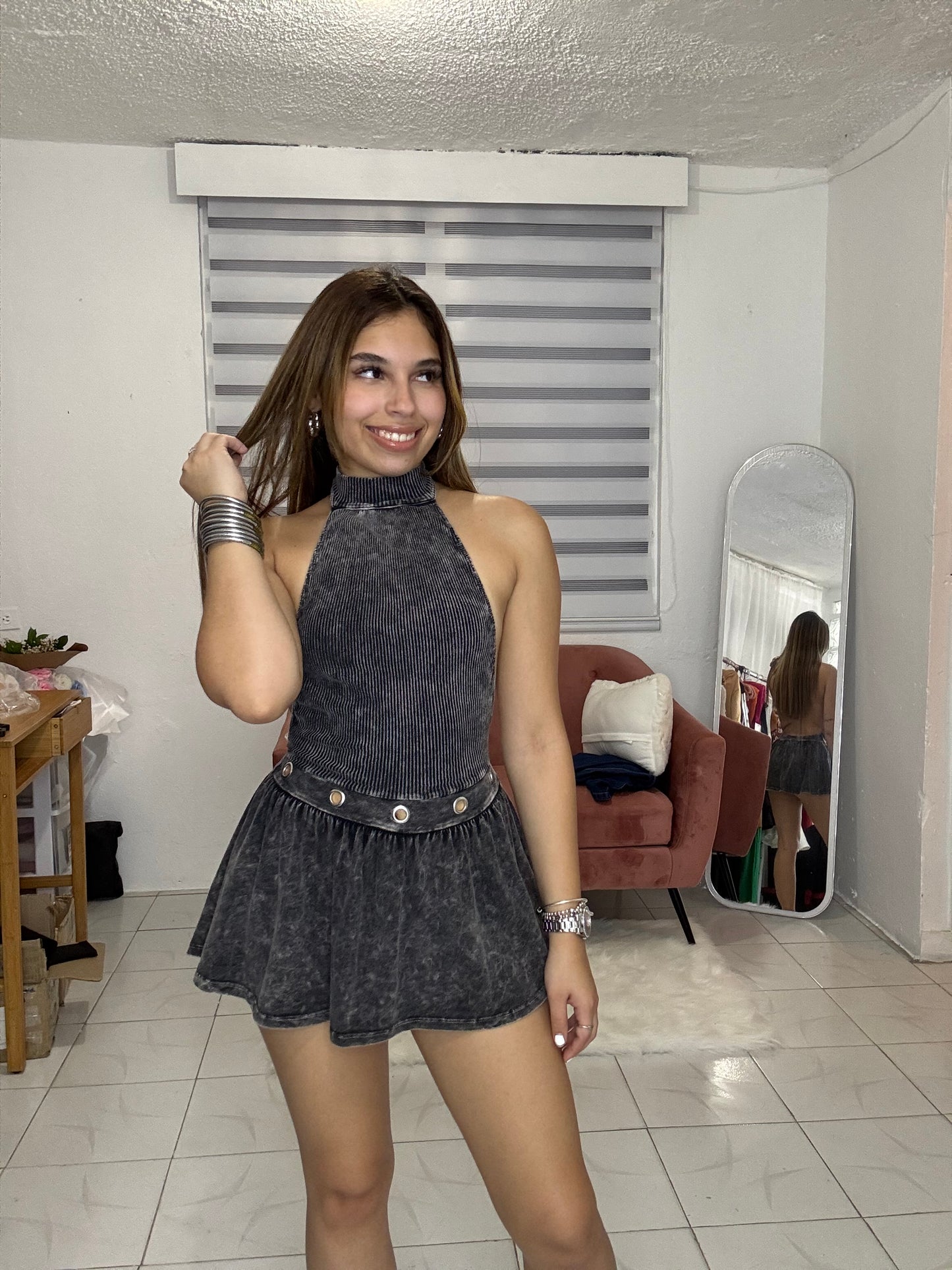 Mineral Wash Romper