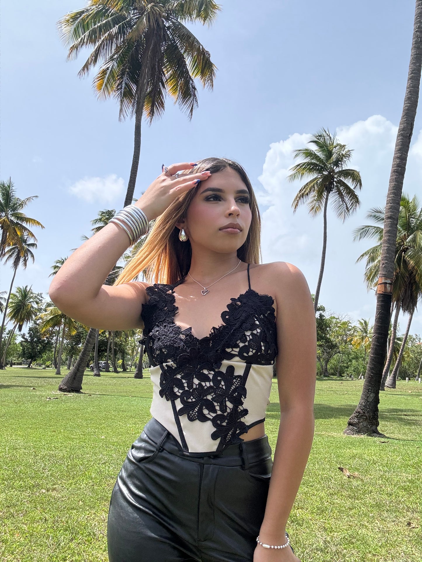 Black Lace Top